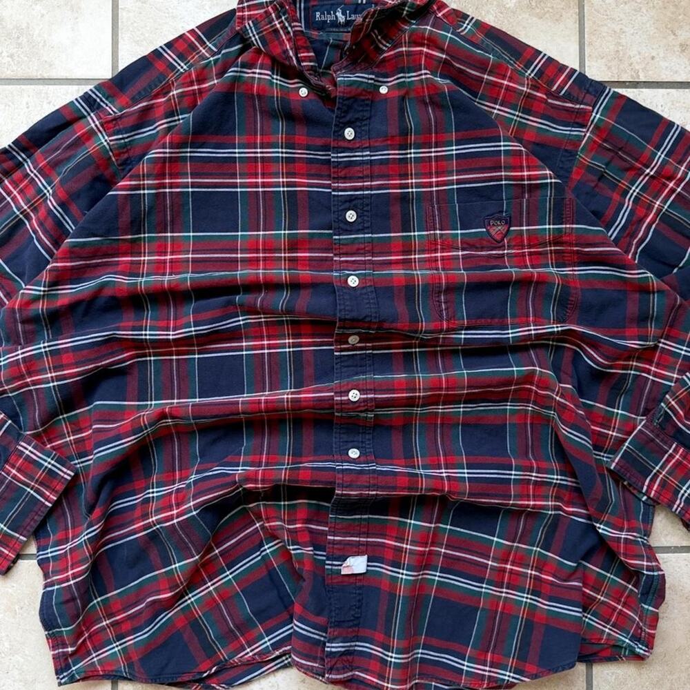 Ralph Lauren Button Up The Big Shirt Dress Shirt - Size L